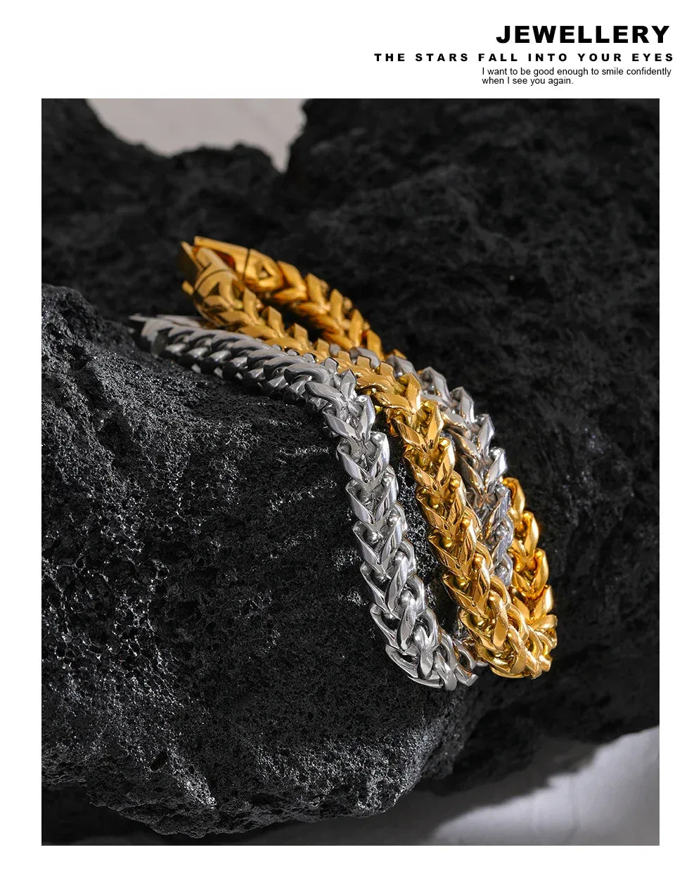 High-Quality Stainless Steel Round Cuban Chain Bracelet - ShopHub