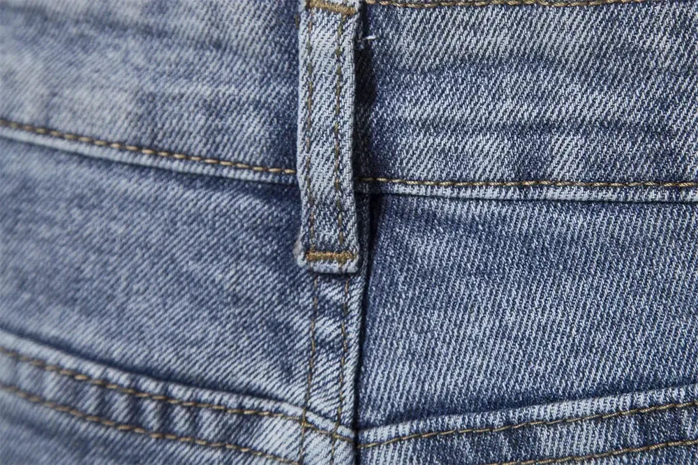 AIOPESON Men's Slim Fit Straight Jeans - ShopHub