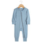 Kids Tales Quiet Days Bamboo-Blend Zip Baby Romper