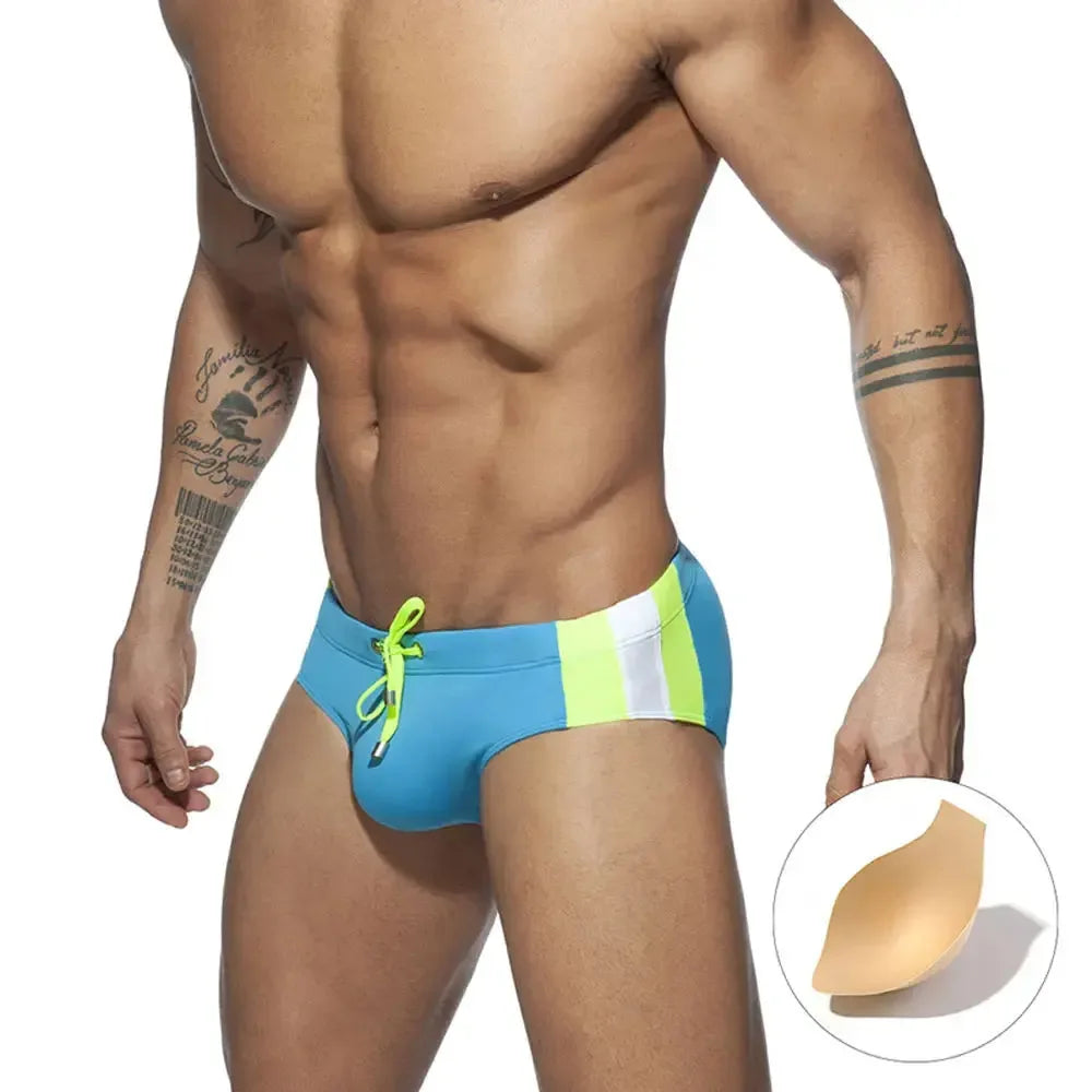 UXH Men's Low Waist Swim Briefs - ShopHub