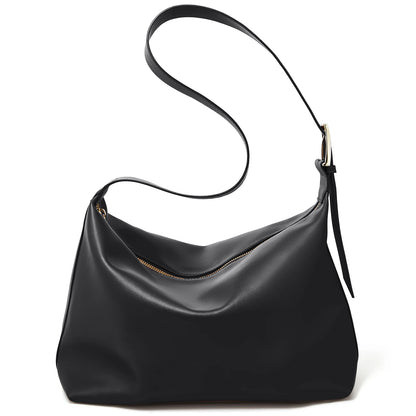 FOXER Large Soft Split Leather Shoulder Bag