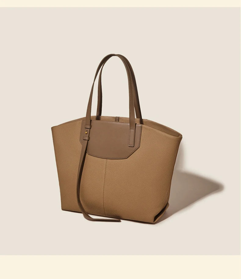 FOXER Luxury Cow Leather Tote Bag