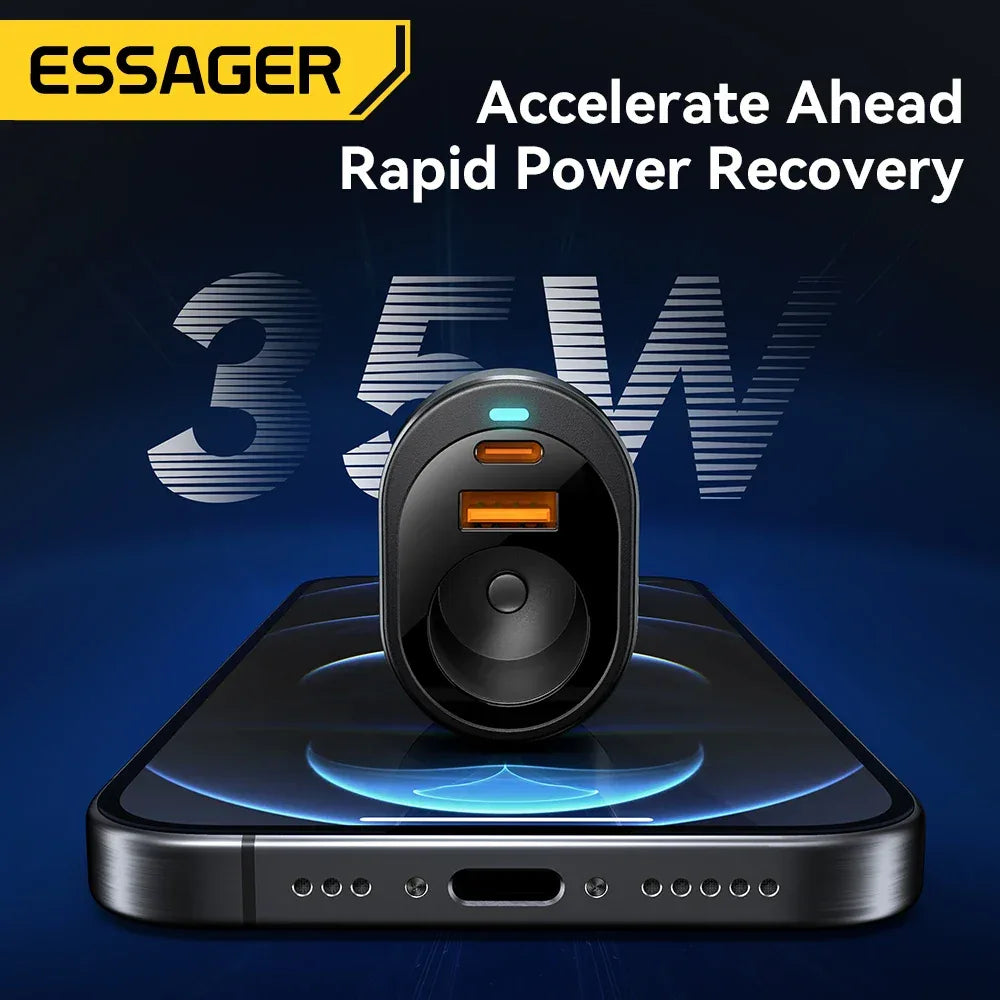 Essager 120W USB C Car Charger - ShopHub