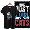 COOLMIND Cat Lover Graphic Cotton T-Shirt | Women's Relaxed Fit