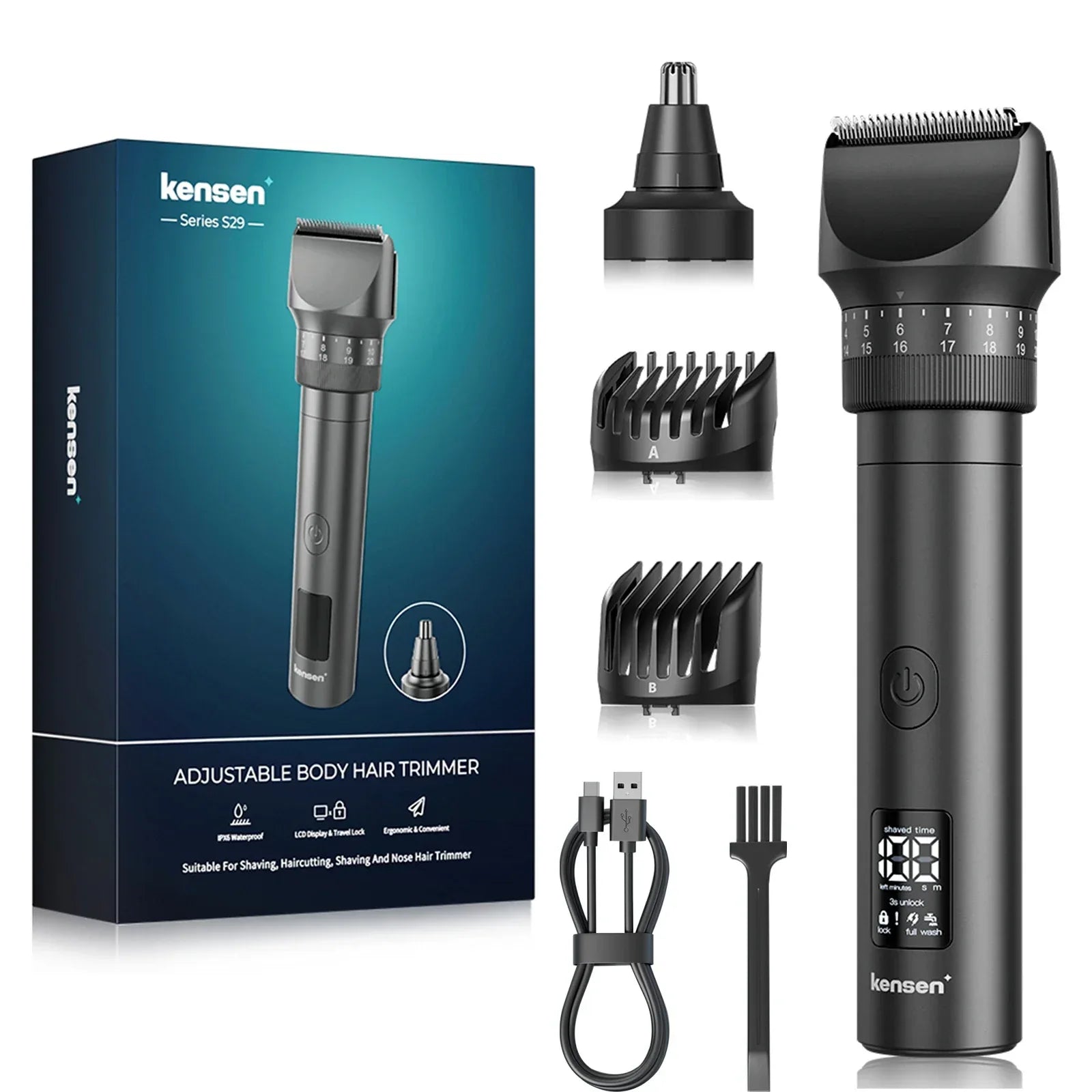 Kensen S29 2 in 1 Hair Trimmer - ShopHub
