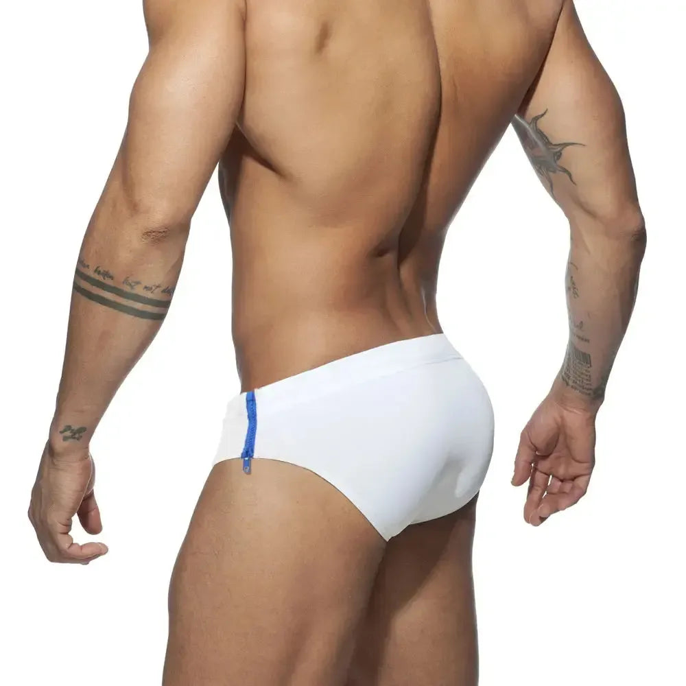 UXH Open Zipper Men's Swim Briefs - ShopHub