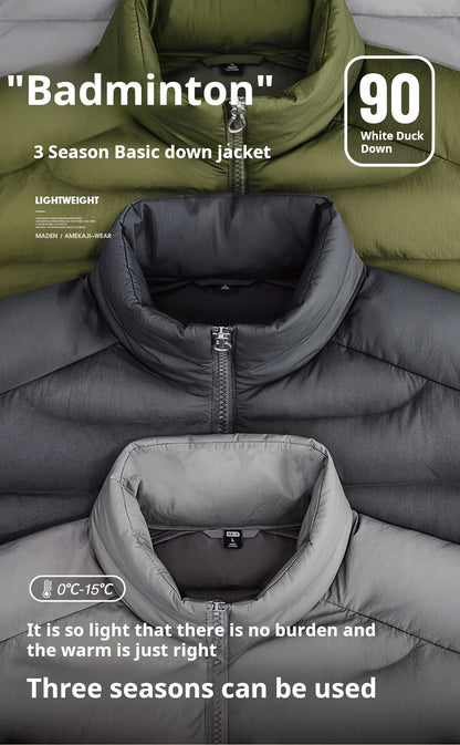 Maden Winter Men's Stand-up Collar Down Jacket