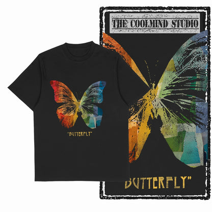 COOLMIND X0122 Free as a Butterfly Cotton Tee