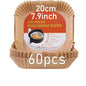 Disposable Square Air Fryer Molds, 20cm & 23cm