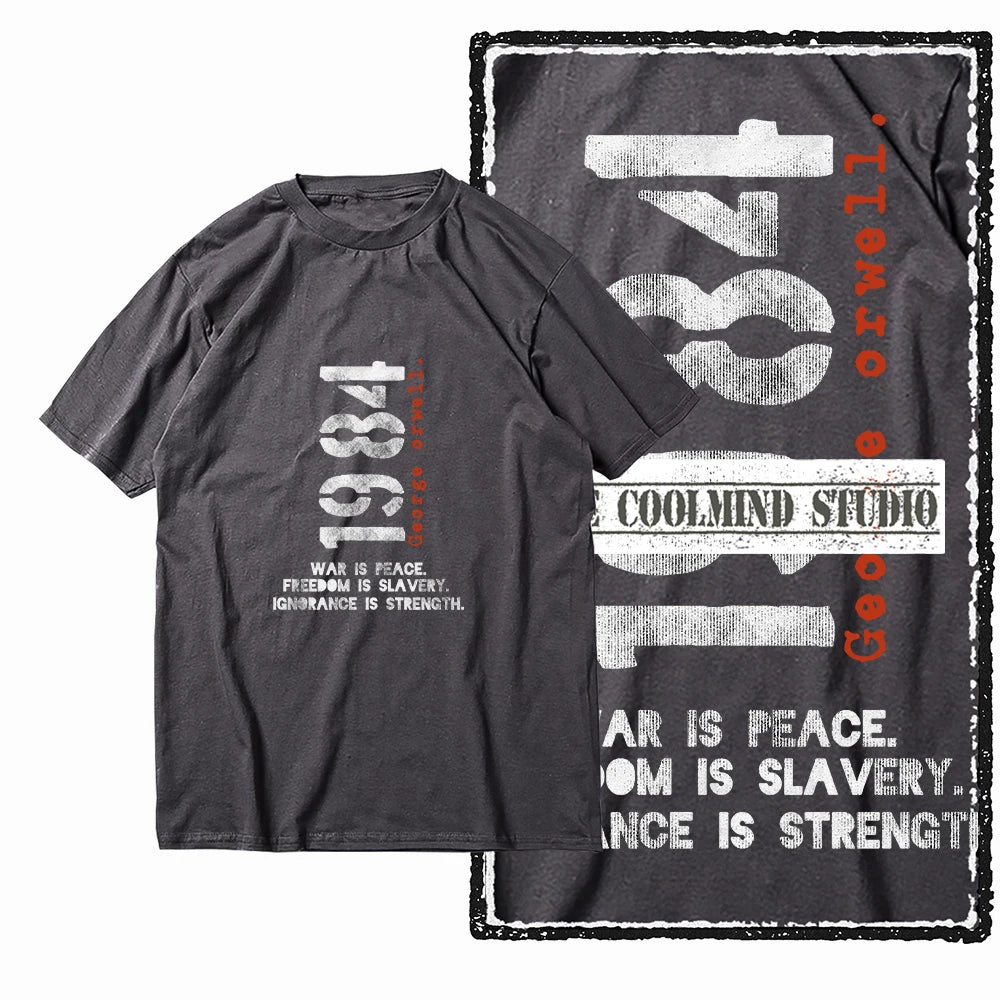 COOLMIND X0014 1984 Vintage Graphic Cotton Tee