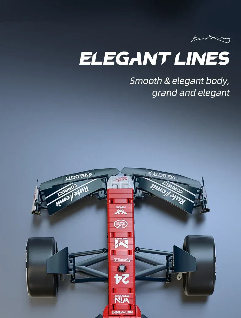 TOYLINX 1768PCS 1:8 F1 Race Cars Building Set - ShopHub