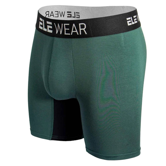 Men's Bamboo Boxer Briefs for Men - Long Sports Underwear, Moisture-Wicking