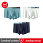MiiOW Men's Antibacterial Underwear 3Pcs Cotton Boxers