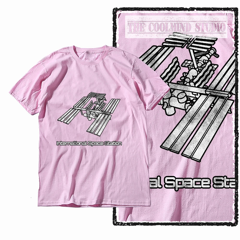 COOLMIND Z1150 ISS Space Station Graphic Cotton Tee
