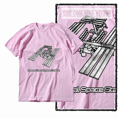 COOLMIND Z1150 ISS Space Station Graphic Cotton Tee