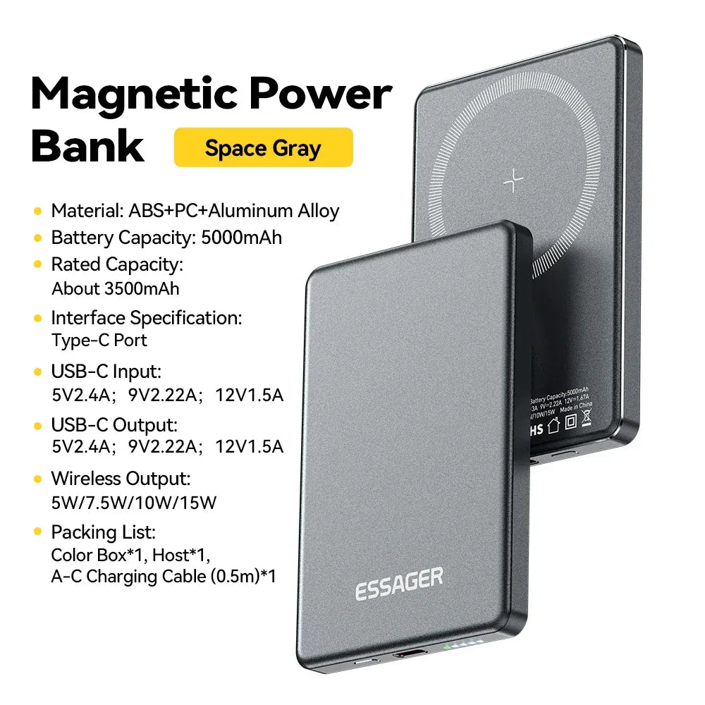 Essager Thin Wireless Power Bank - ShopHub