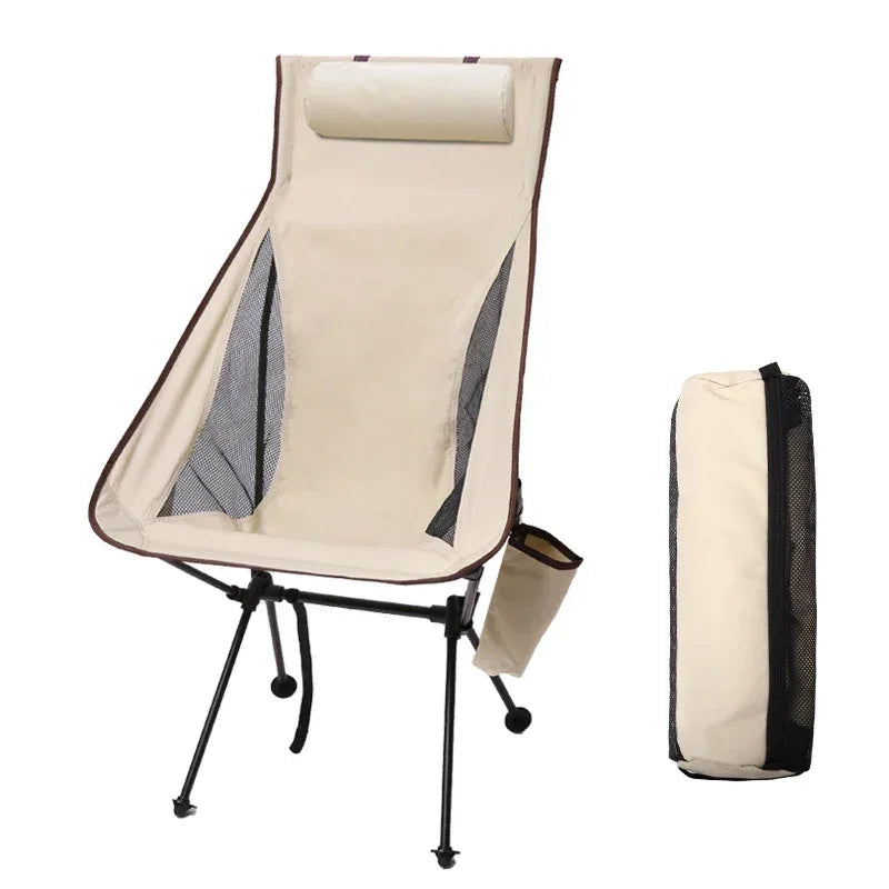 Westtune Portable Folding Camping Chair Beige