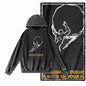 After Dark Acid-Washed Black Graphic Hoodie