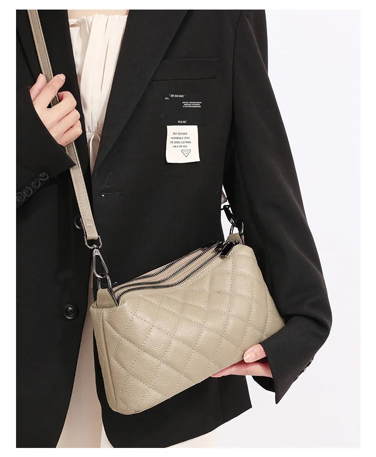 FOXER Genuine Leather Women's Shoulder Bag