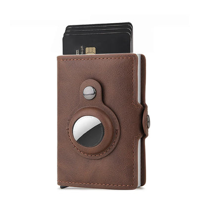 Airtag Wallet Rfid Credit Card Holder Luxury Men Women Bank Cardholder Case Wallet Money Bag Purse For Apple Air Tag Tracker