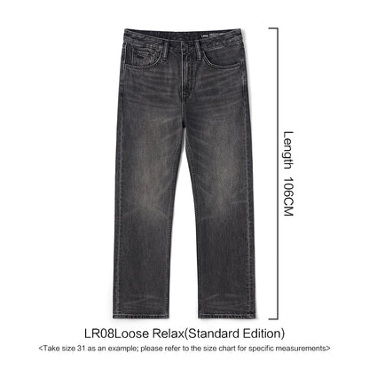 SIMWOOD 2026 Autumn New Loose Relax 13.5oz Heavyweight Washed Vintage Jeans Men Denim Pants Retro  Streetwear