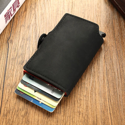 Slim Metal Business Card Holder with RFID Protection