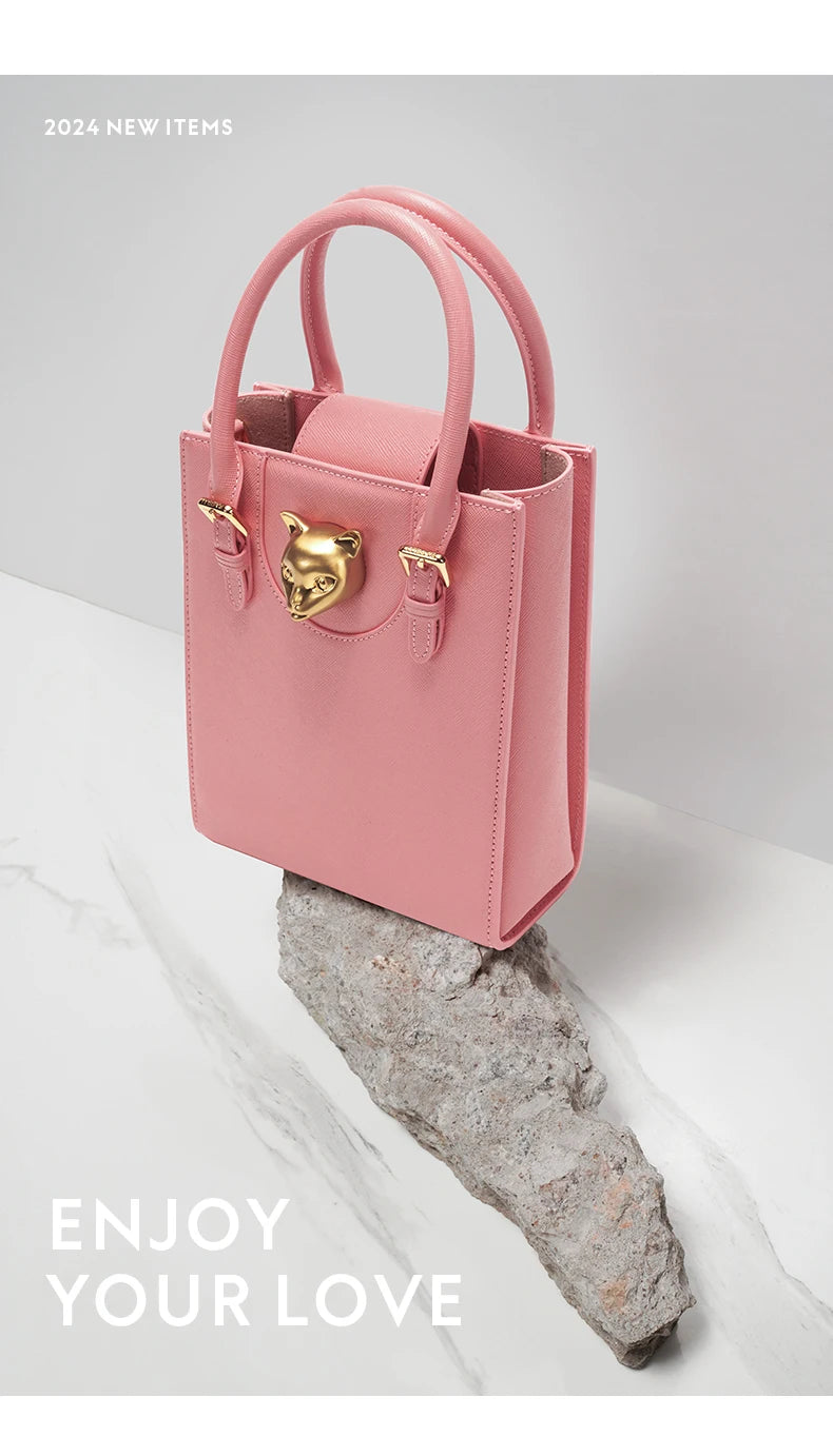 BAFELLI 2026 NEW WOMEN'S HANDBAG CAT LUXURY BRAND DESIGNER ORIGINAL STYLE TRENDING SHOULDER CASUAL BAGS MINI TOTE CROSSBODY