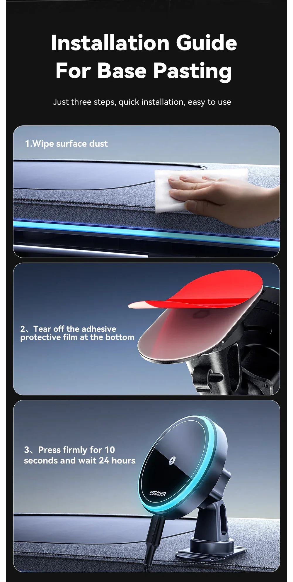 Essager Magnetic Car Phone Holder - ShopHub