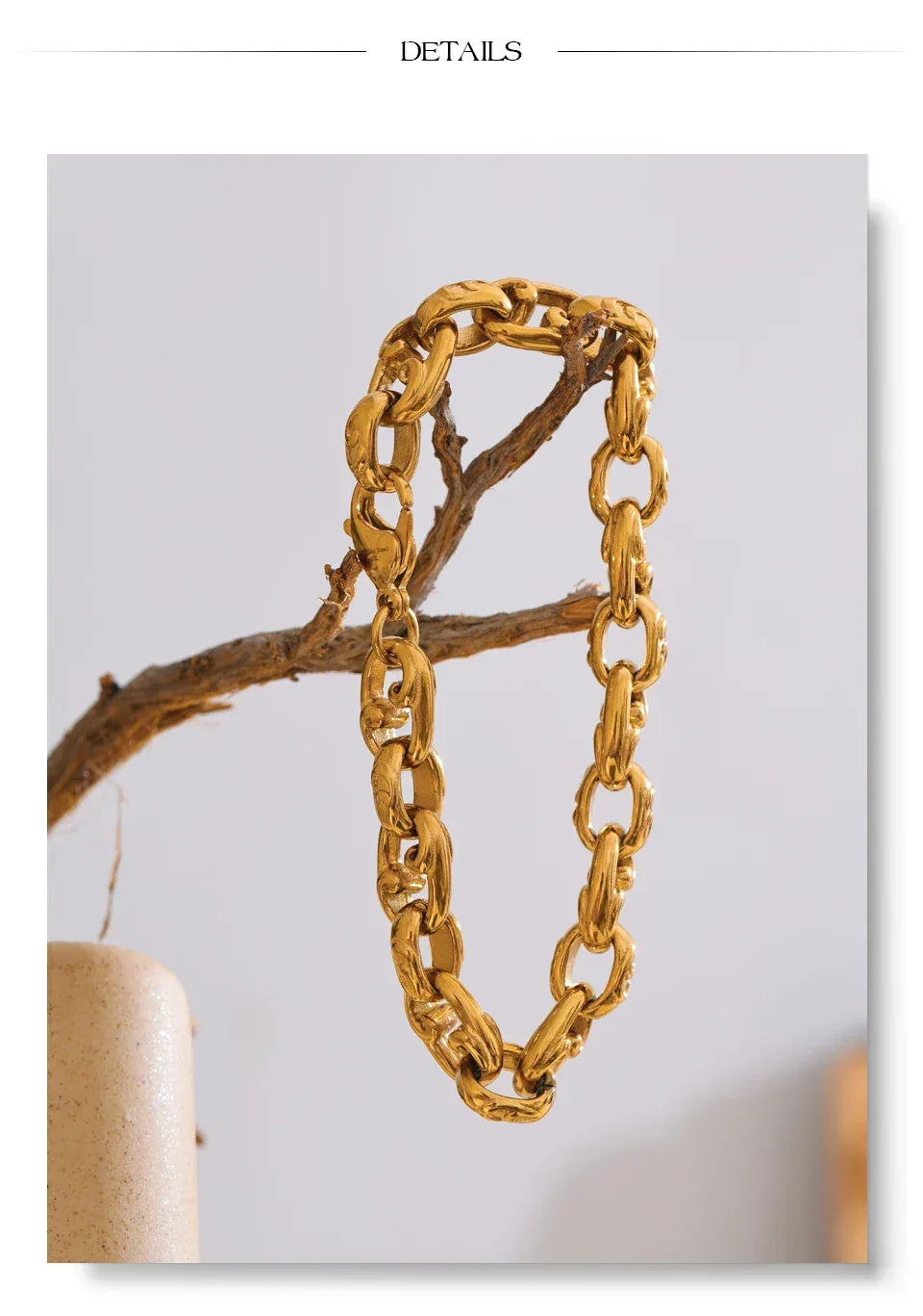 22cm Stainless Steel Cuban Chain Bracelet Bangle - ShopHub