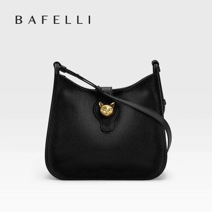 BAFELLI Natural Cattle Leather Bucket Bag