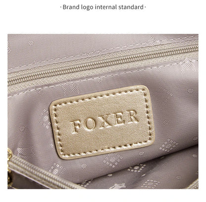 FOXER Elegant Split Leather Handbag