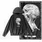 COOLMIND G14 Acid-Washed Black Printed Hoodie