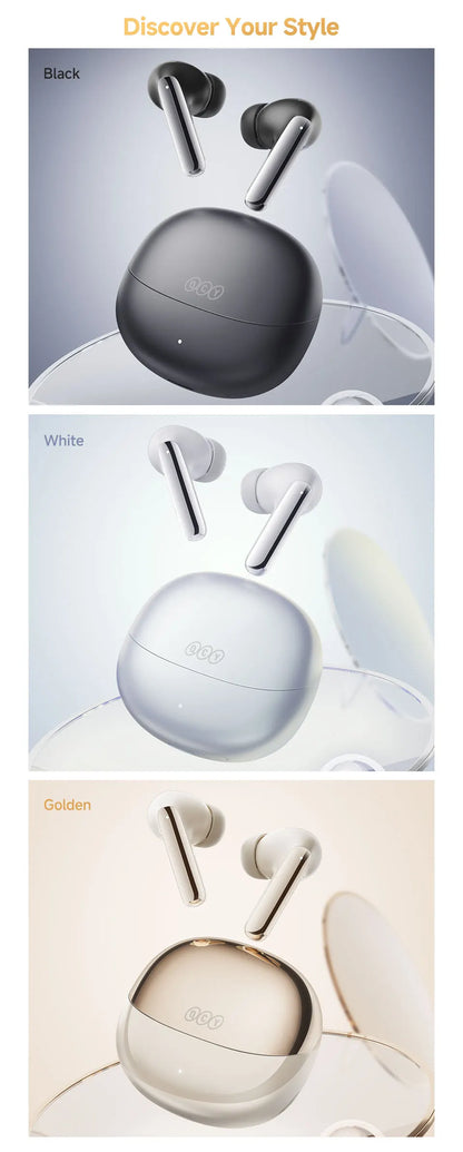 QCY MeloBuds Pro Earphones with 46dB ANC, Hi-Res LDAC, Bluetooth 5.3, 6 Mic Multipoint Connection, In-Ear Detection - ShopHub