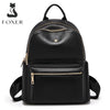 FOXER Brand  Women Cute Fashion Backpack Lady Leather +Microfiber Simple Travel School Bag Book Purse Quality Soft Daypack Gift