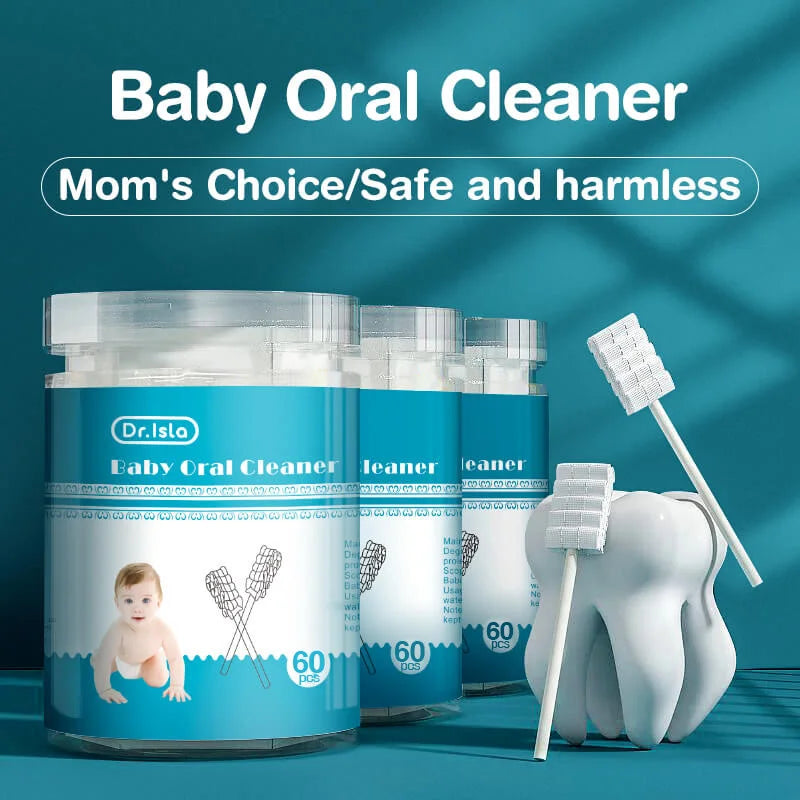 MAMIJOY 30/60pcs Disposable Baby Oral Cleaning Sticks