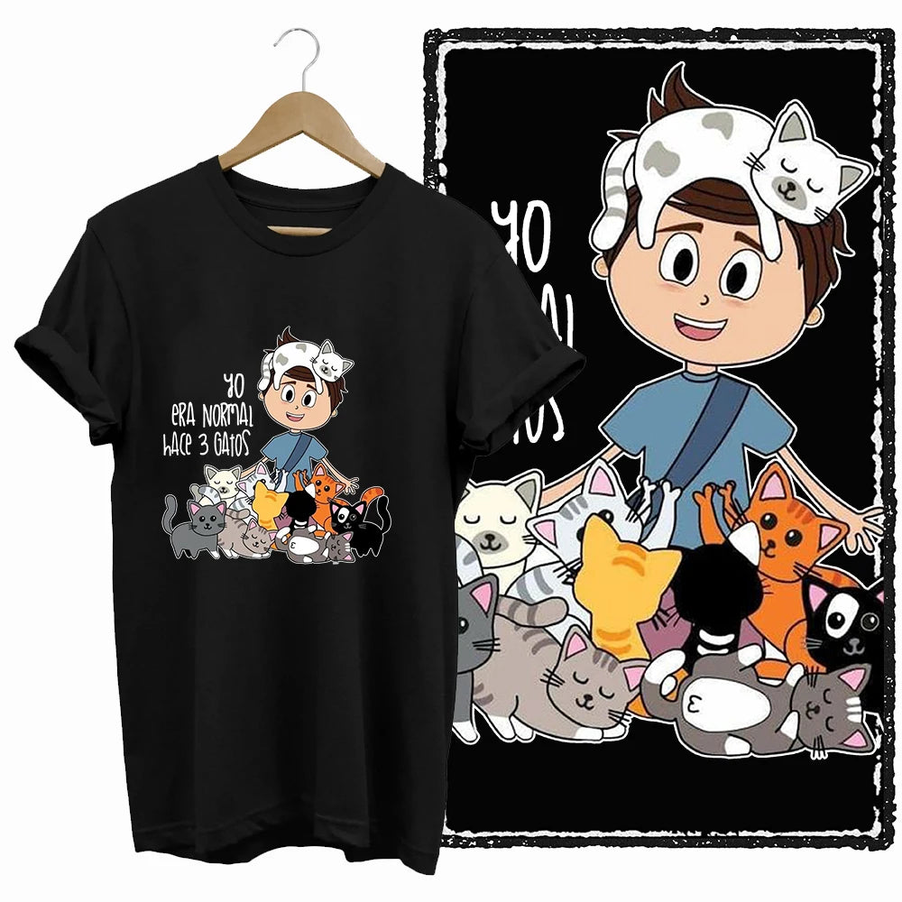 COOLMIND Black Cat Graphic T-Shirt | Women's 50-Design