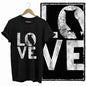 COOLMIND Black Owl Graphic Cotton T-Shirt | Women's Relaxed Fit