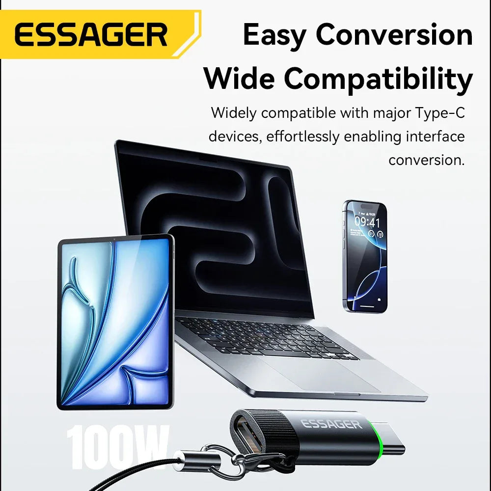Essager 100W 5A Smart Power-off OTG Adapter - ShopHub