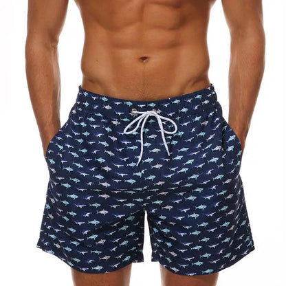 Men's Datifer Brand beach shorts, quick-dry surf swim trunks with athletic fit, suitable for summer swimming and gym activities.