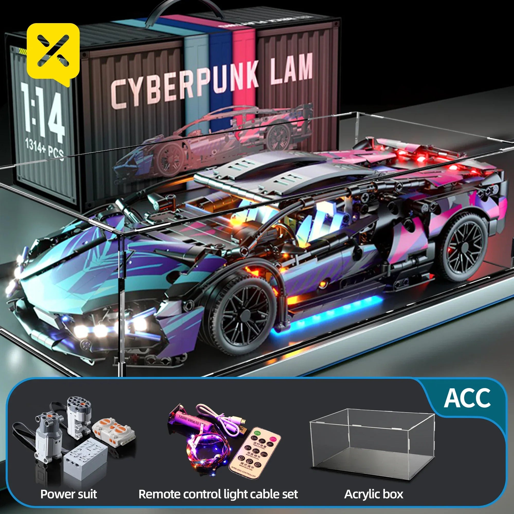 TOYLINX 1314PCS Speed Car Building Block Set! - ShopHub