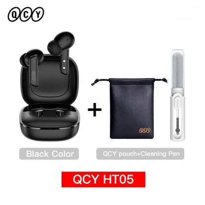 QCY HT05 ANC Wireless Earbuds - TWS Bluetooth 5.2 with 40dB Active Noise Cancellation and In-Ear Mics