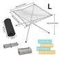 Stainless Steel Foldable Camping Fire Pit & BBQ Rack Habicare