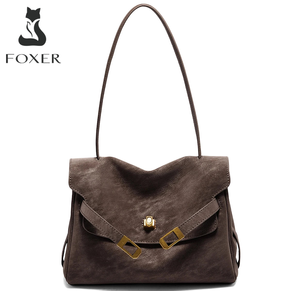 FOXER Women's Leather Shoulder Tote Bag