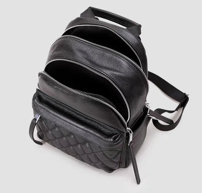 ZOOLER Full Skin 100%Genuine Leather Backpack Black Women's New Fashion Large Travel Bag Designer Business Need #SC1518