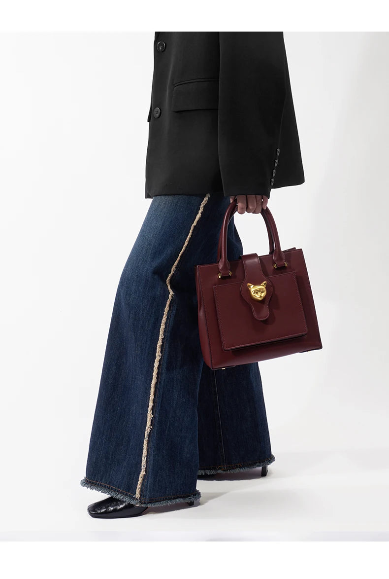 BAFELLI Soft Leather Multi-Compartment Commuter Tote