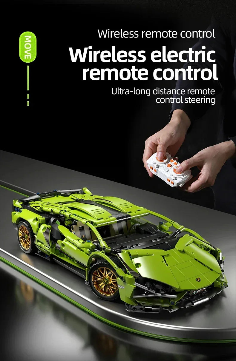 TOYLINX 1280Pcs Technical Building Blocks Racing Car Model - ShopHub