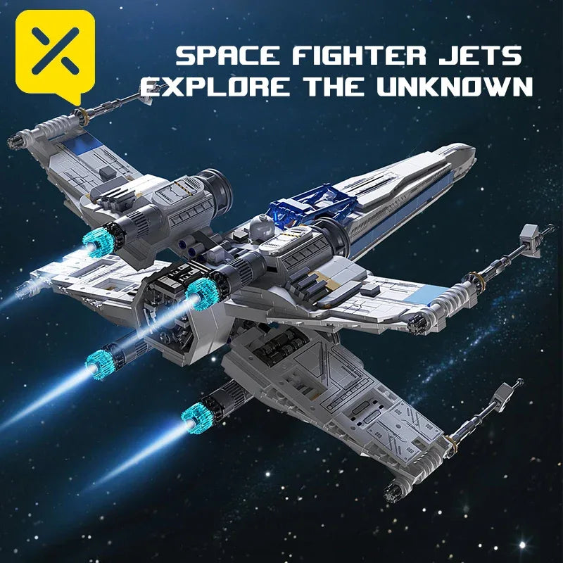 TOYLINX Space Fighter Jet DIY Model With 1271PCS - ShopHub