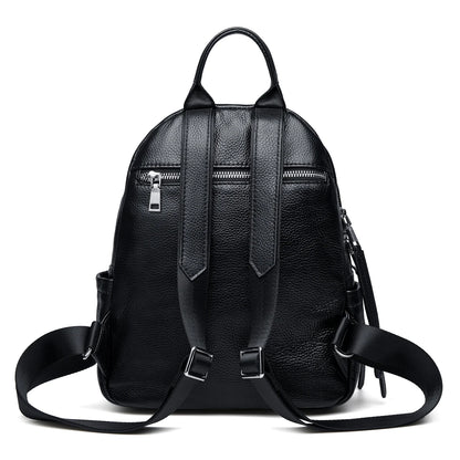 ZOOLER Full Skin 100%Genuine Leather Backpack Black Women's New Fashion Large Travel Bag Designer Business Need #SC1518
