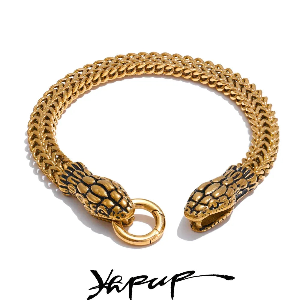 23cm Men's Snake Bracelet - ShopHub