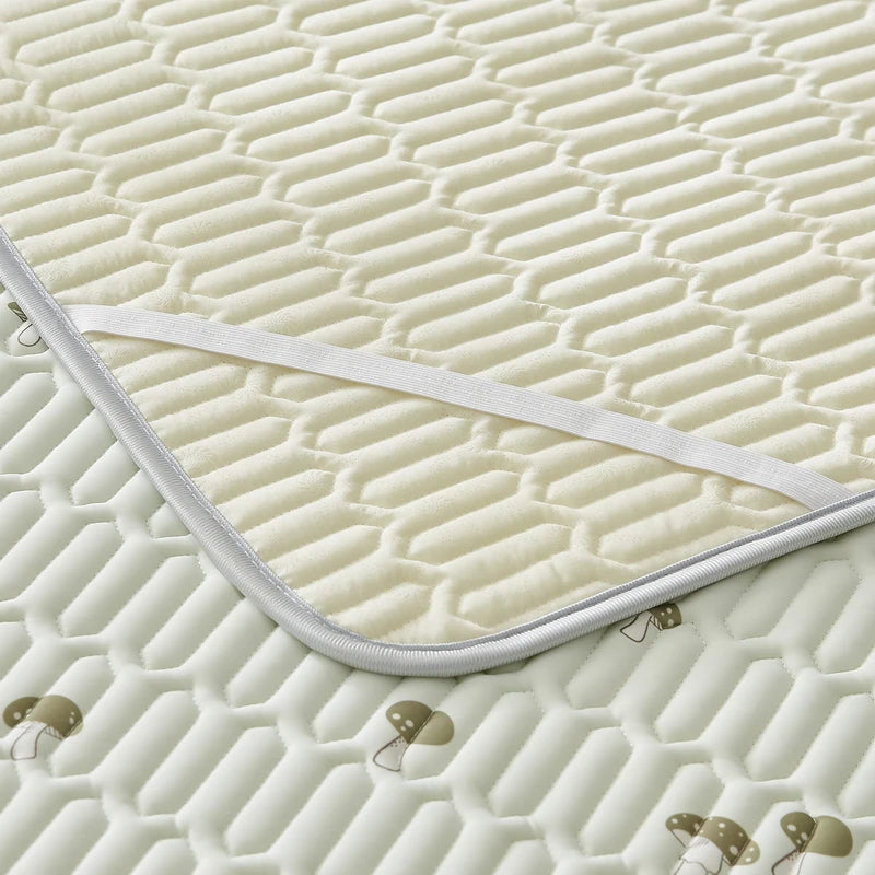 Cooling silk mattress pad set by ShopHub NZ designed for a comfortable, breathable sleep experience during summer.